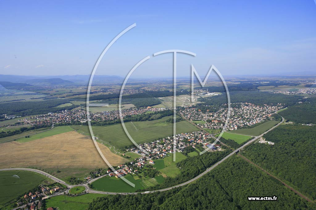 Photo arienne de Staffelfelden