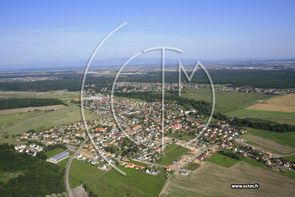 Photo arienne de Staffelfelden