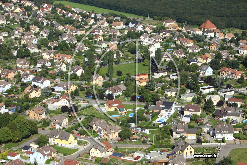 Photo arienne de Staffelfelden