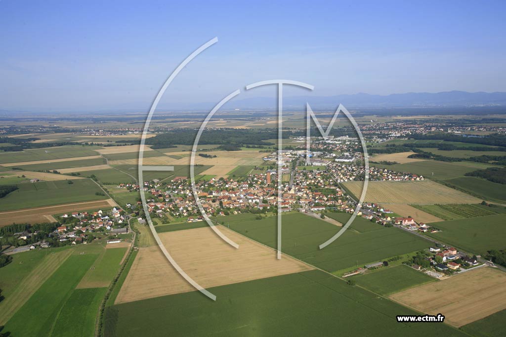 Photo arienne de Ungersheim