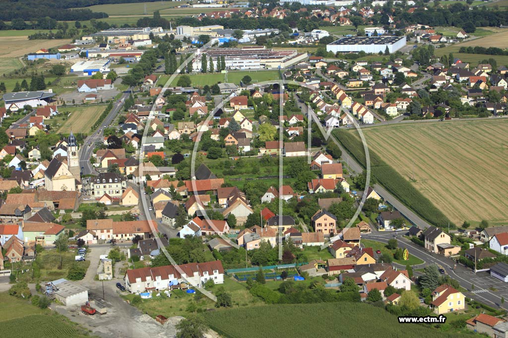 Photo arienne de Ungersheim