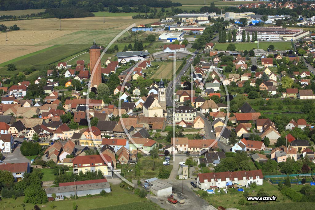 Photo arienne de Ungersheim