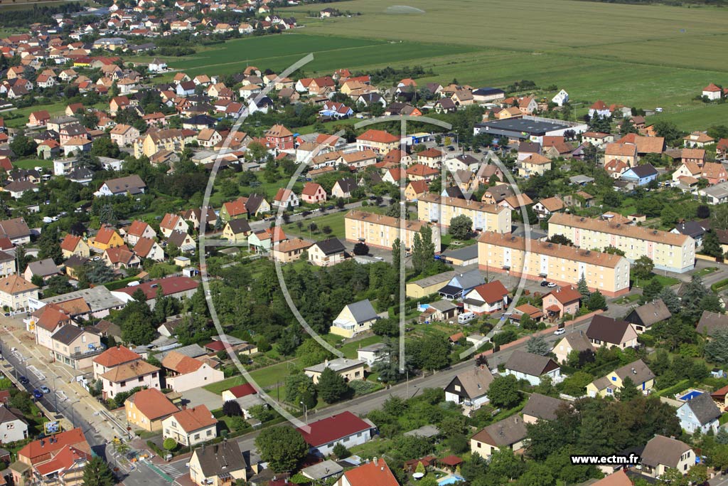 Photo arienne de Wittelsheim