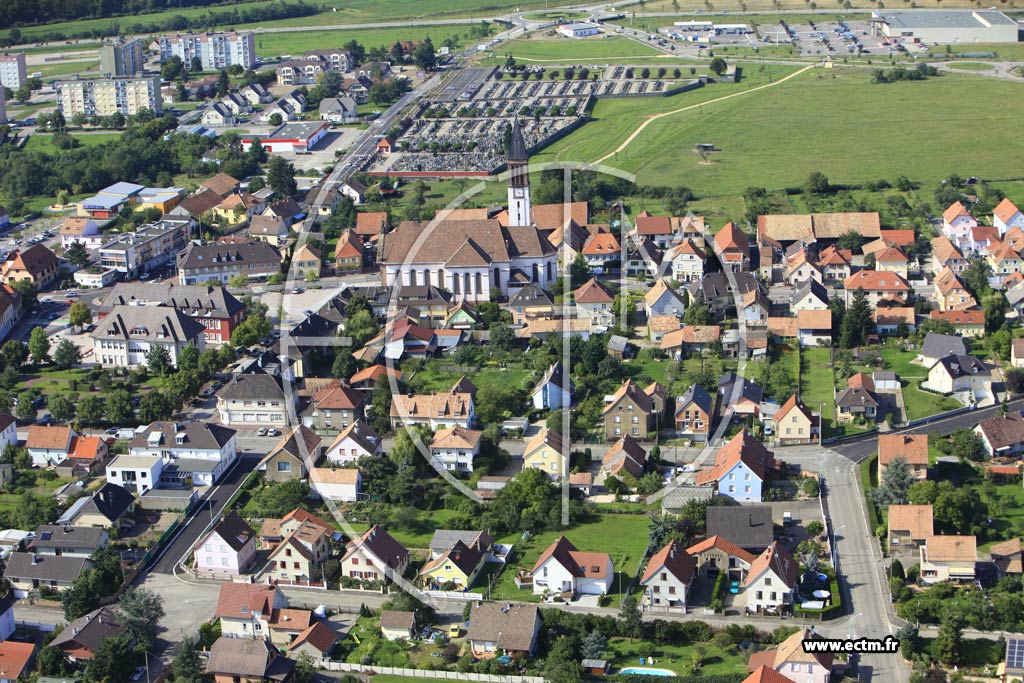 Photo arienne de Wittelsheim