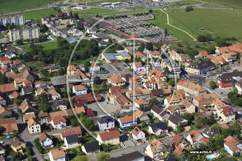 Photo arienne de Wittelsheim