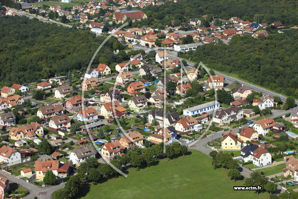 Photo arienne de Wittelsheim (Cit Grafenwald)