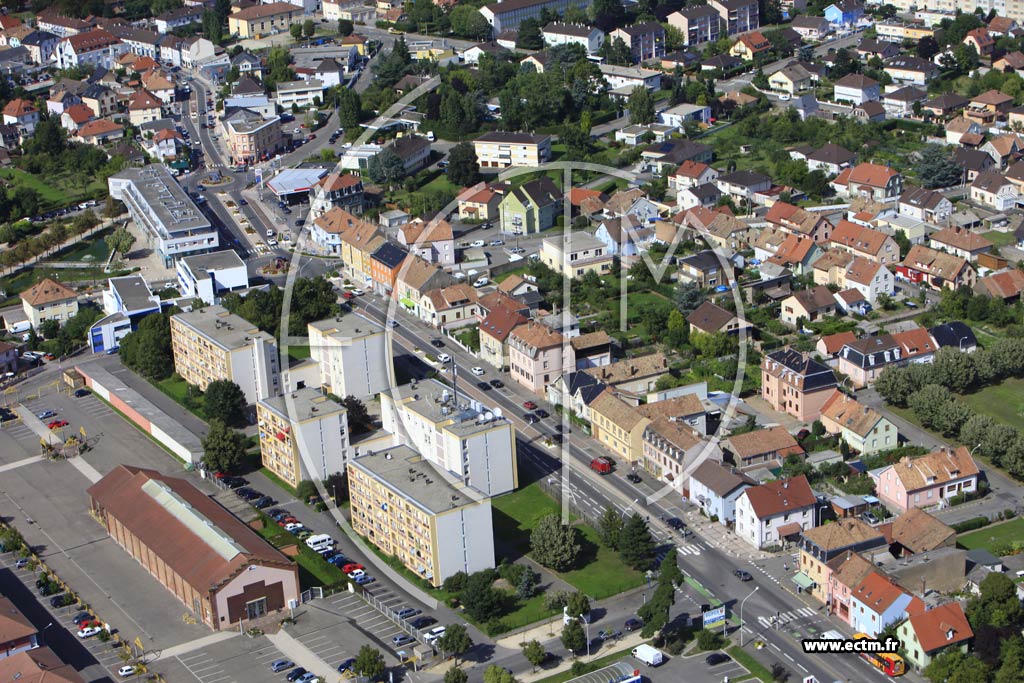 Photo arienne de Wittenheim