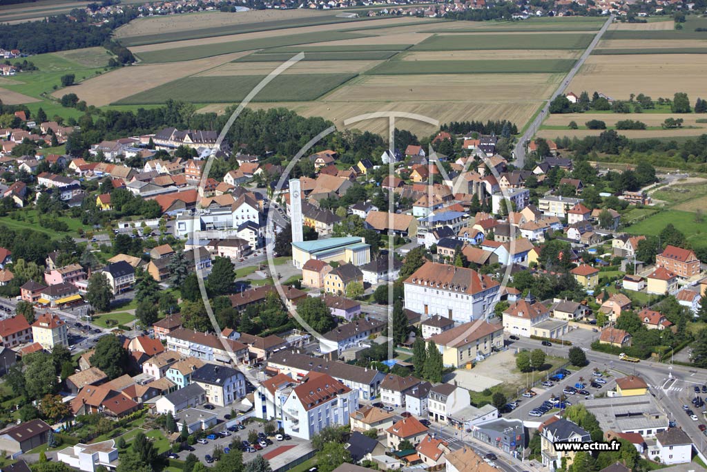 Photo arienne de Wittenheim