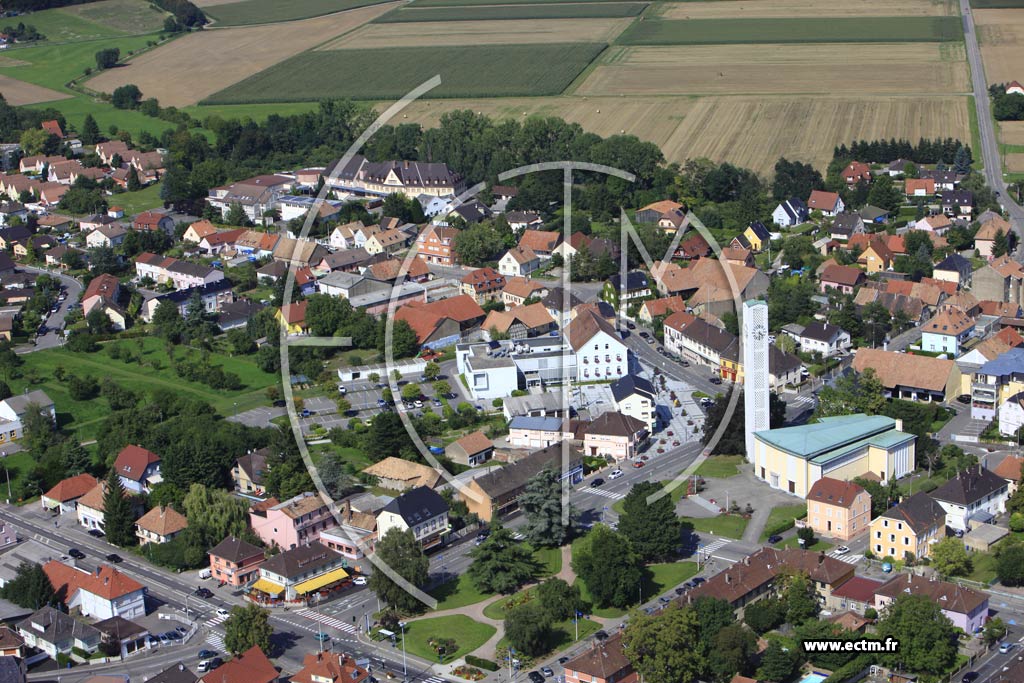 Photo arienne de Wittenheim