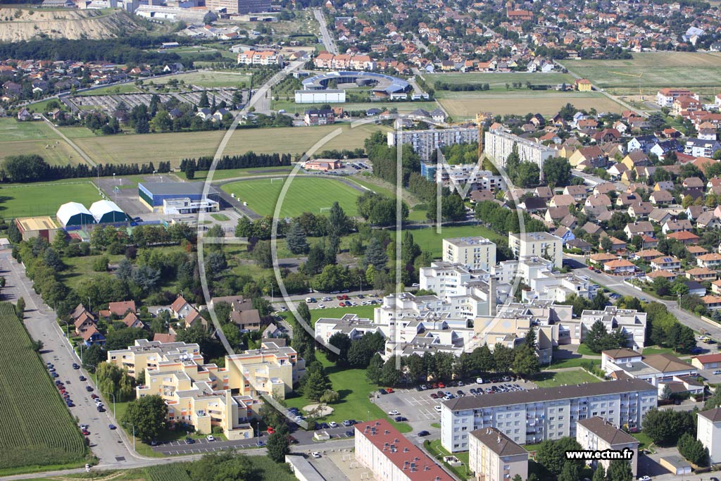 Photo arienne de Wittenheim