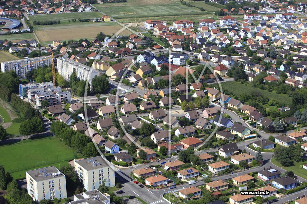 Photo arienne de Wittenheim