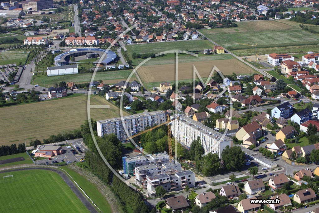 Photo arienne de Wittenheim