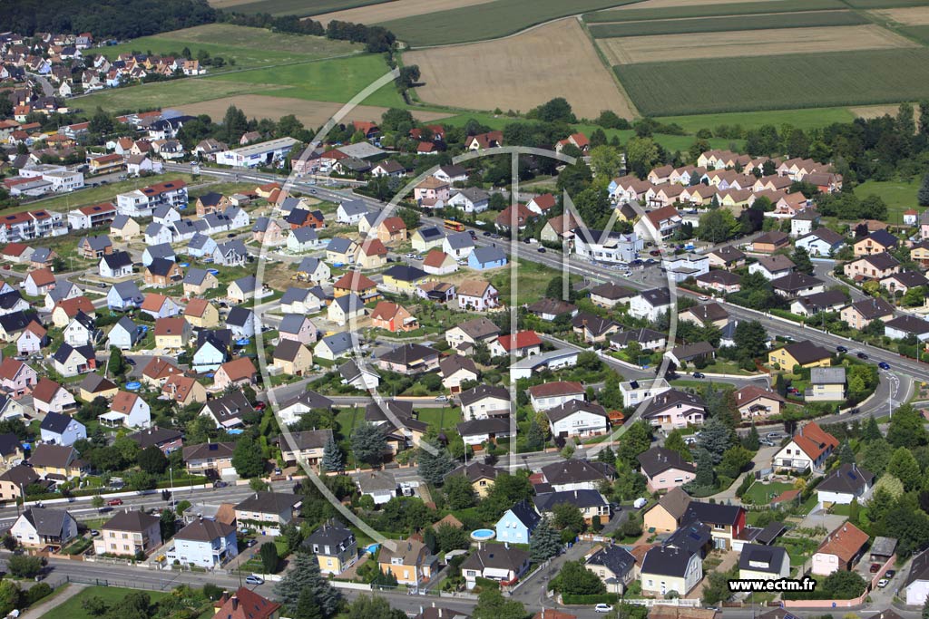 Photo arienne de Wittenheim