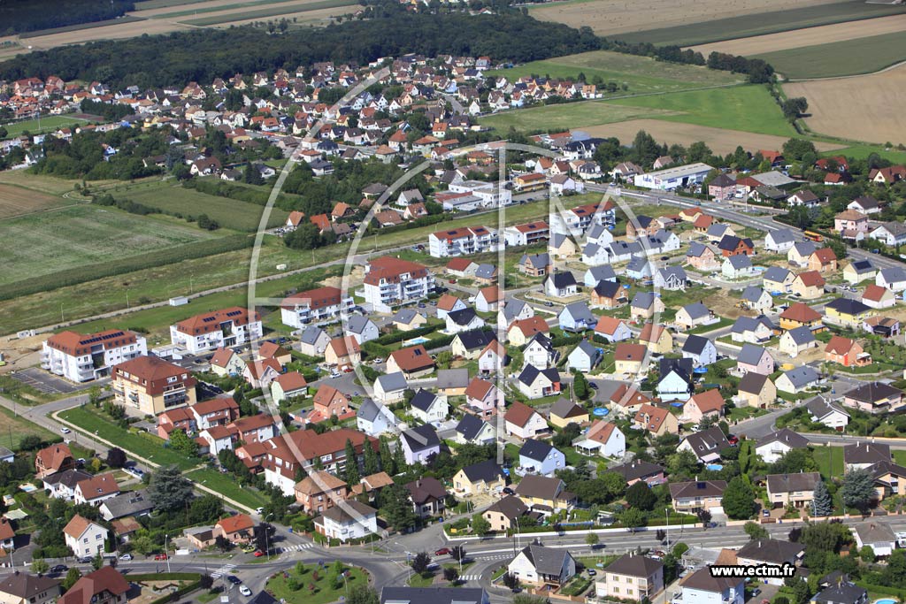 Photo arienne de Wittenheim