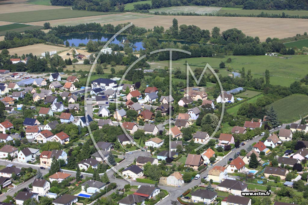 Photo arienne de Wittenheim (Cit Kullmann)