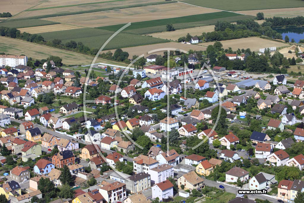 Photo arienne de Wittenheim (Cit Kullmann)
