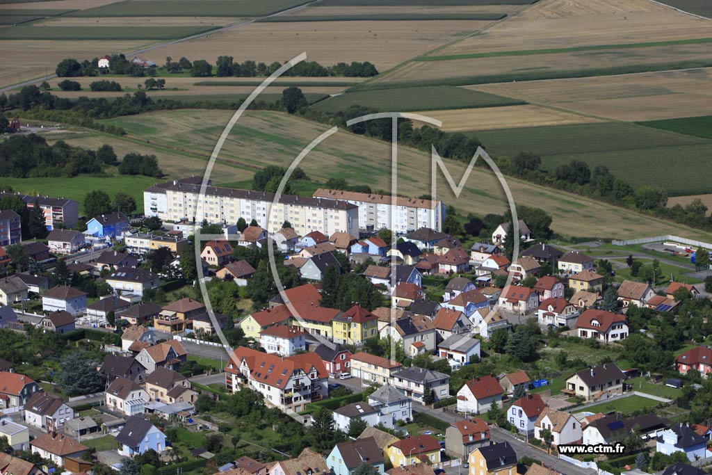 Photo arienne de Wittenheim (Cit Kullmann)