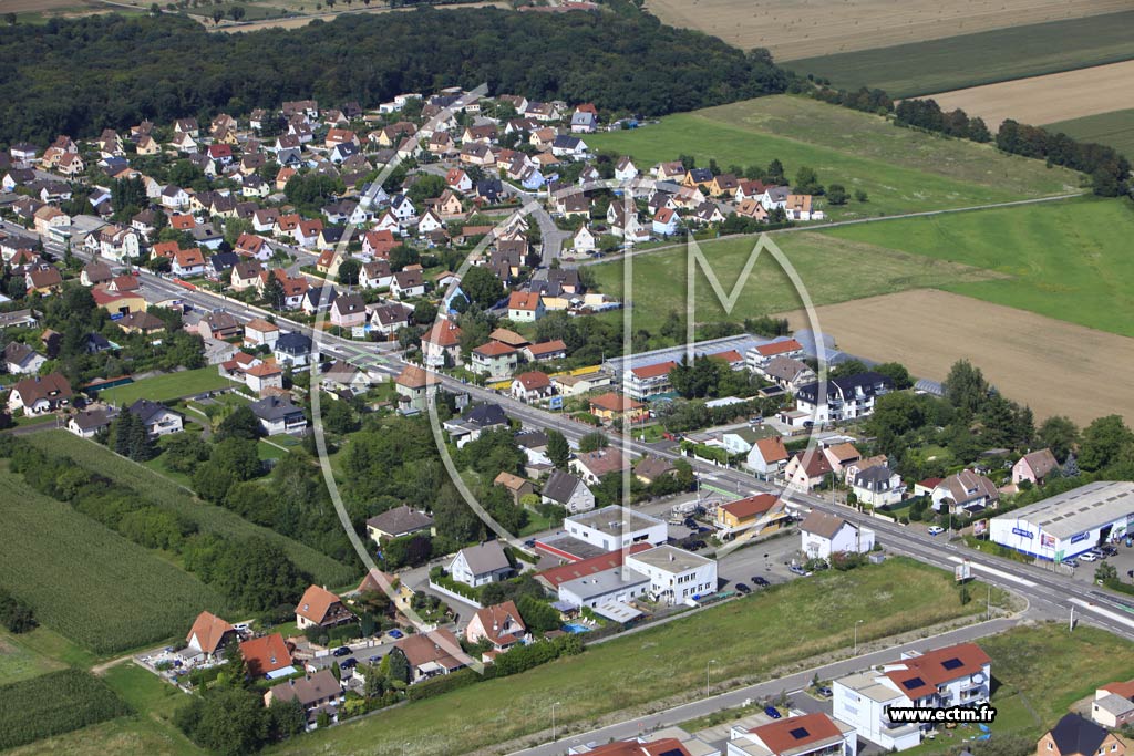 Photo arienne de Wittenheim (Cit Sainte-Barbe)