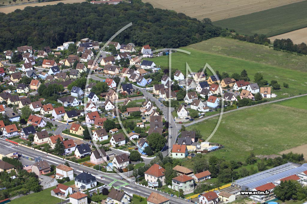 Photo arienne de Wittenheim (Cit Sainte-Barbe)