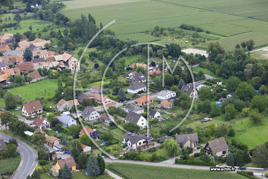 Photo arienne de Gundolsheim