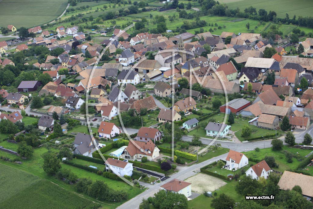 Photo arienne de Gundolsheim