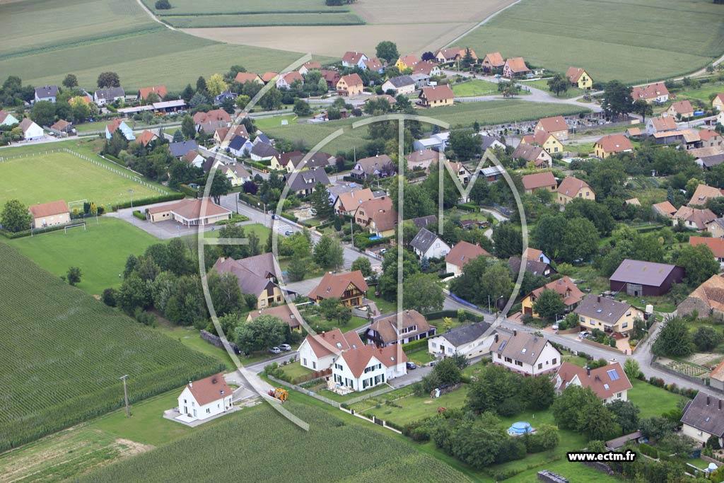 Photo arienne de Gundolsheim