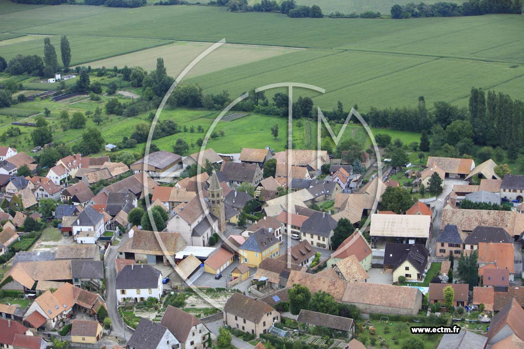 Photo arienne de Gundolsheim