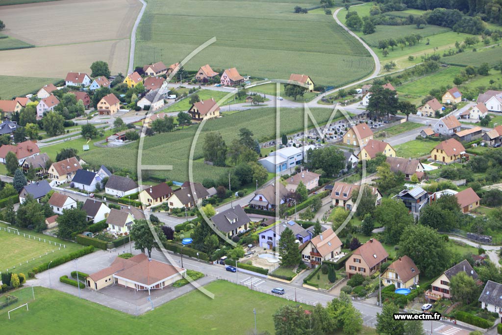 Photo arienne de Gundolsheim