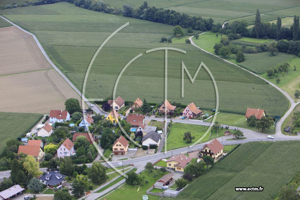 Photo arienne de Gundolsheim