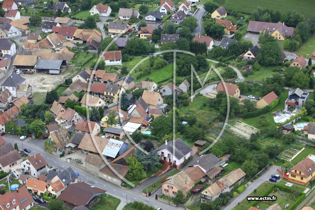 Photo arienne de Gundolsheim
