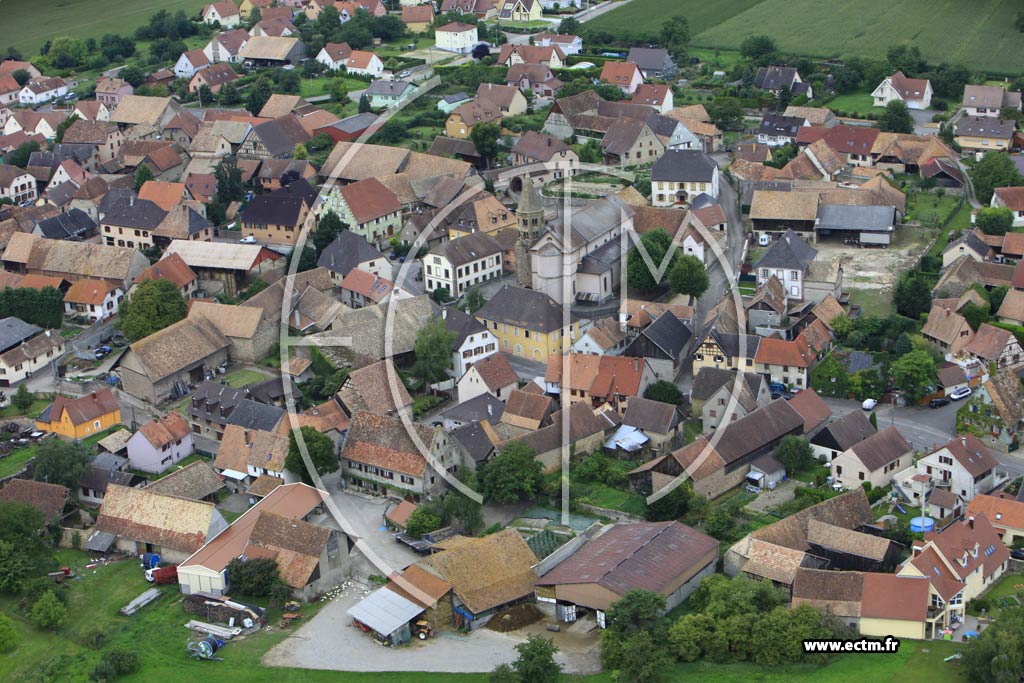 Photo arienne de Gundolsheim