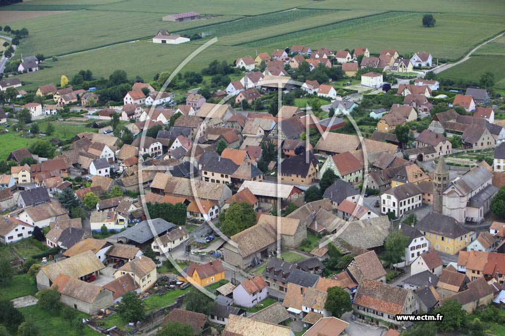 Photo arienne de Gundolsheim