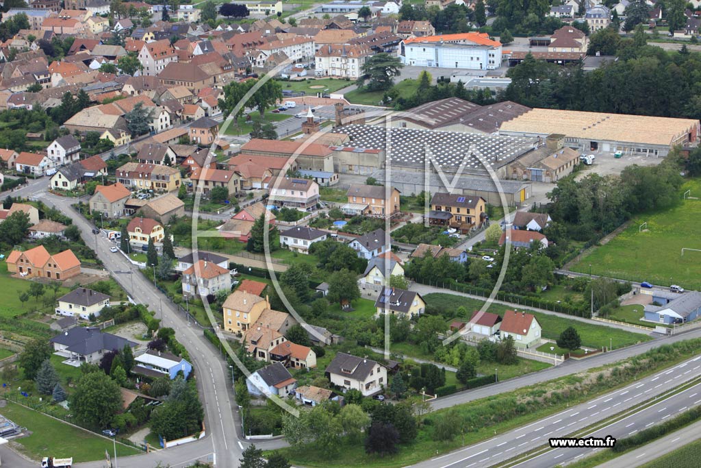 Photo arienne de Issenheim