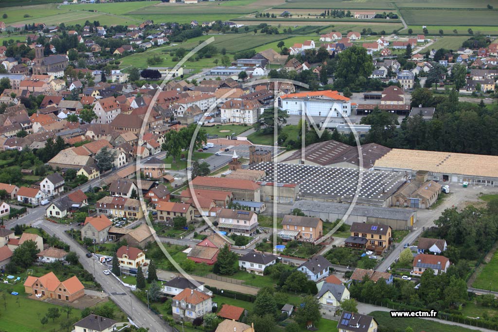 Photo arienne de Issenheim