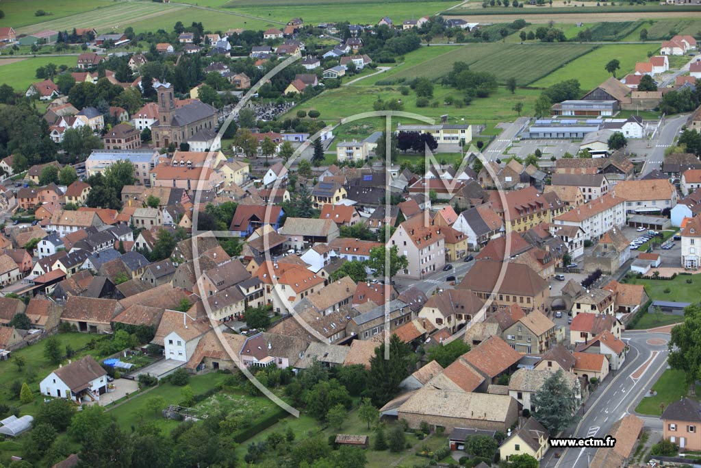 Photo arienne de Issenheim