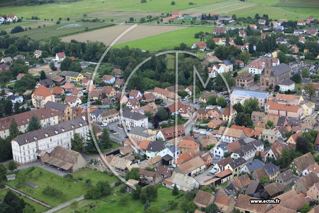 Photo arienne de Issenheim