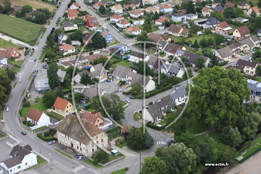 Photo arienne de Issenheim