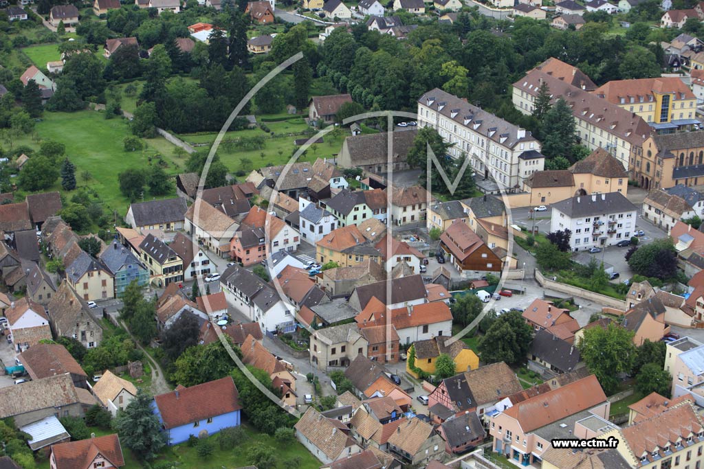 Photo arienne de Issenheim