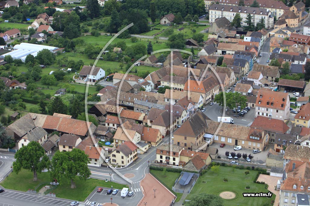 Photo arienne de Issenheim