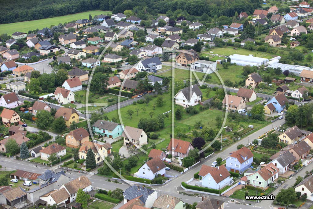 Photo arienne de Issenheim