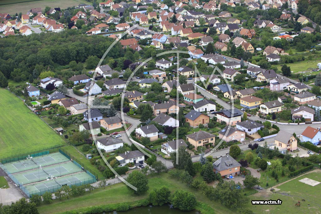 Photo arienne de Issenheim
