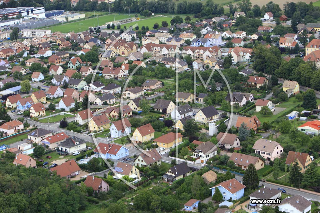 Photo arienne de Issenheim