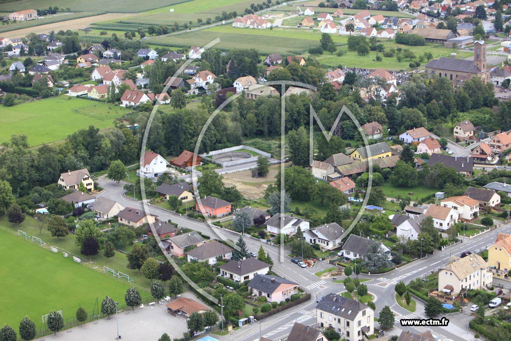 Photo arienne de Issenheim