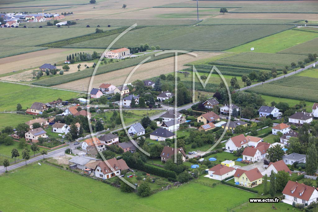 Photo arienne de Issenheim
