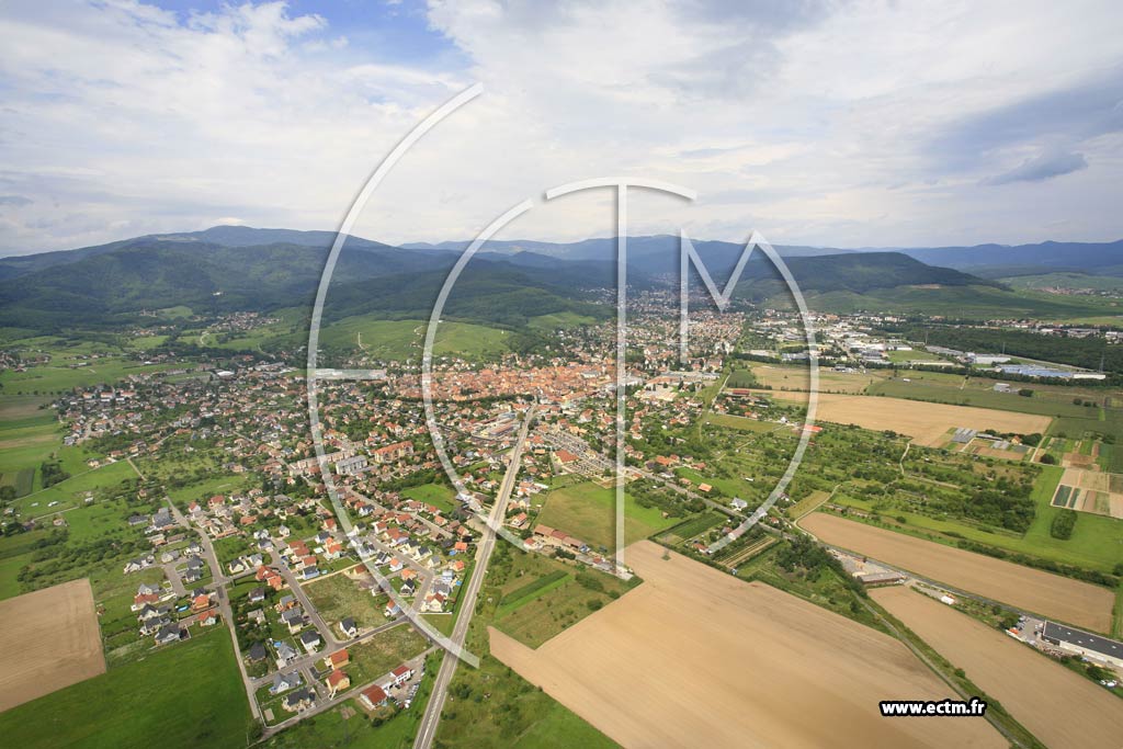 Photo arienne de Soultz-Haut-Rhin