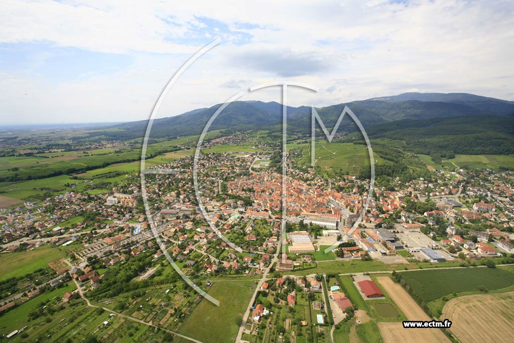 Photo arienne de Soultz-Haut-Rhin