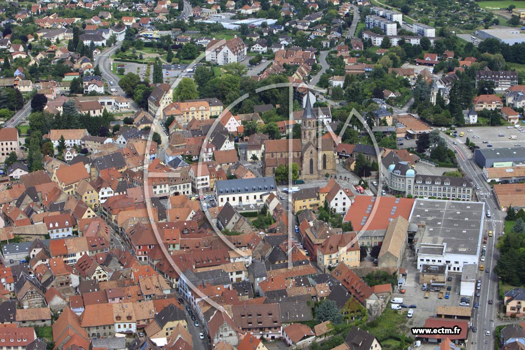 Photo arienne de Soultz-Haut-Rhin