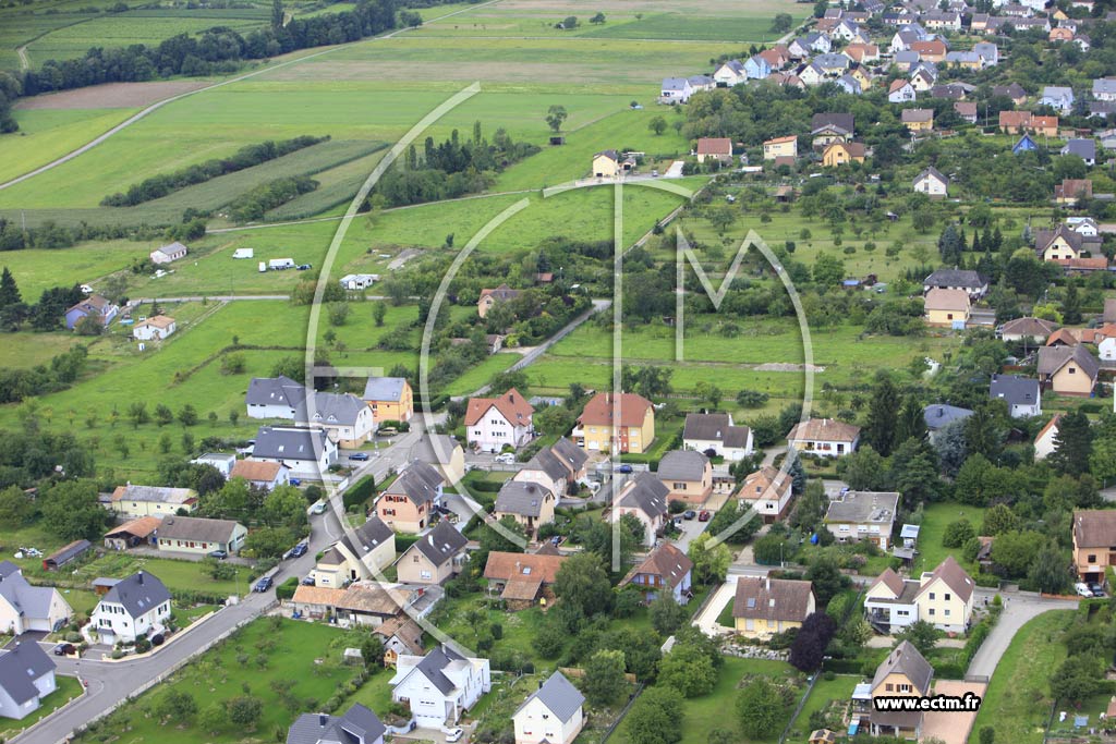 Photo arienne de Soultz-Haut-Rhin