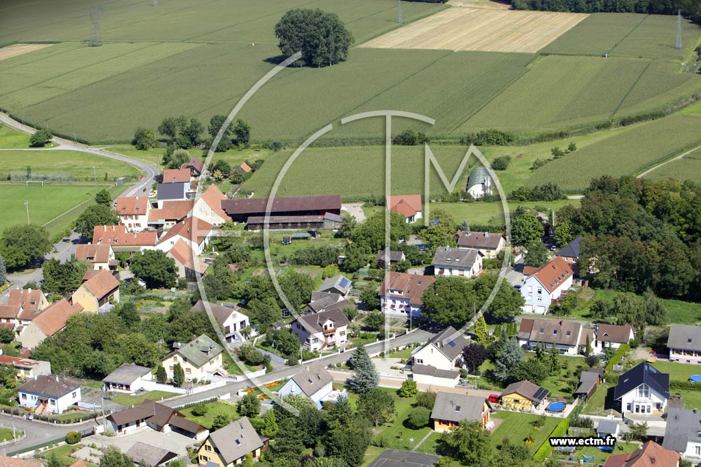 Photo arienne de Artzenheim