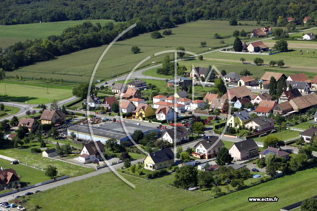 Photo arienne de Artzenheim